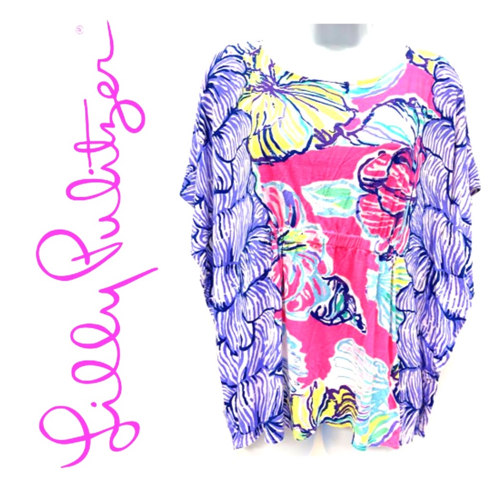✨ Lilly Pulitzer Colorful Floral Blouse XXS/XS